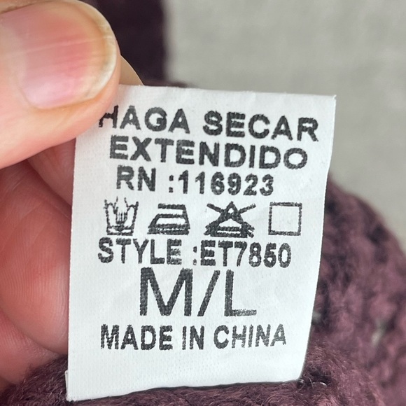 Easel Whimsigoth Burgundy Knit Sweater Floral Accent Boatneck Large - Picture 7 of 12